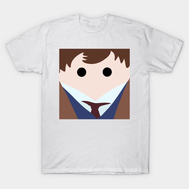 Minimalistic Tenth Doctor T-Shirt by alxandromeda